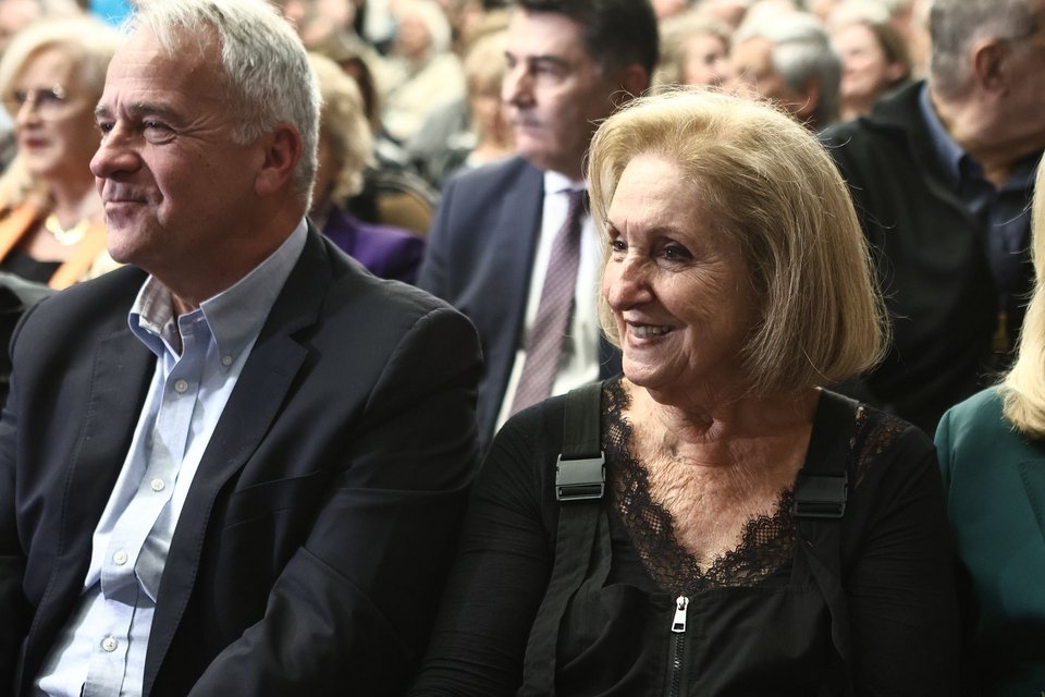 Ο Μάκης Βορίδης με την Κάρμεν Ρουγγέρη