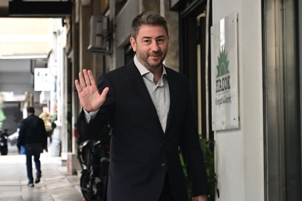 Ο Νίκος Ανδρουλάκης -Φωτογραφία: ΚΩΣΤΑΣ ΤΖΟΥΜΑΣ/EUROKINISSI