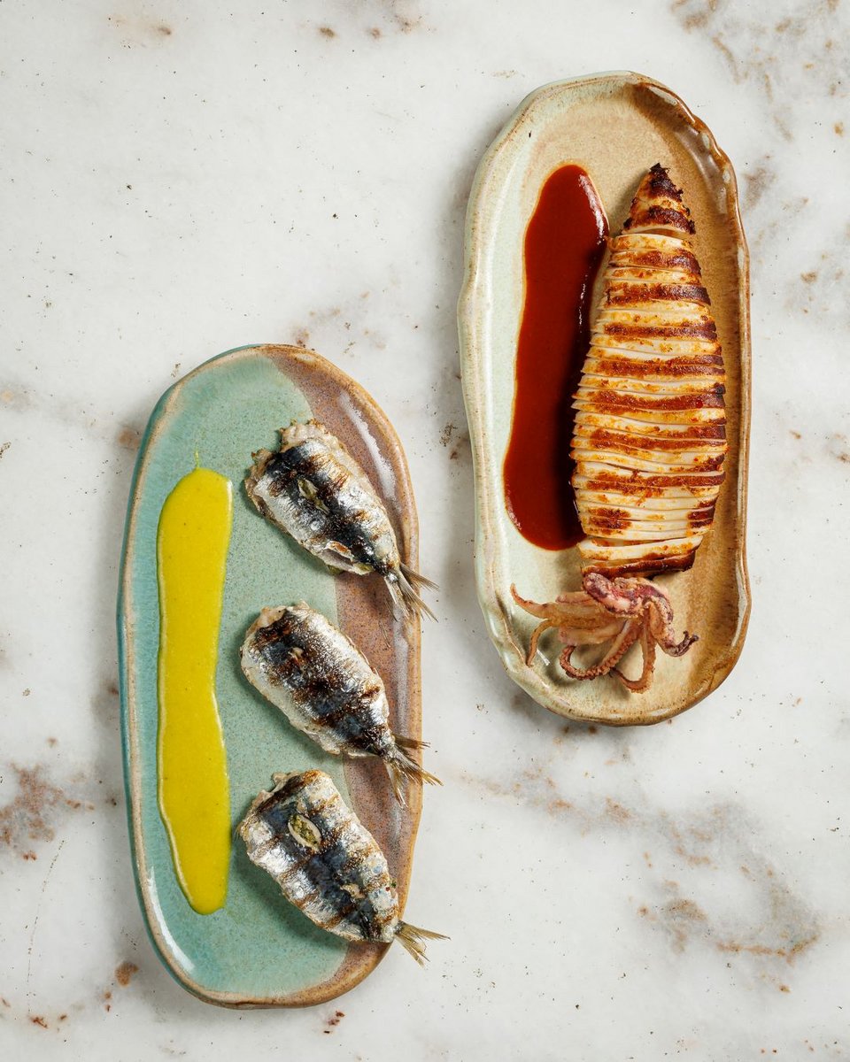 Καλαμάρι και σαρδέλα παντρεμένη  Dopios Γλυφάδα 