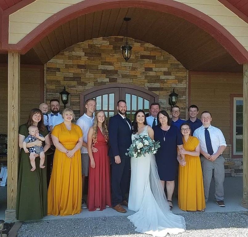 Τα επτάδυμα στο γάμο της Κέλσι 