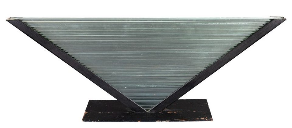 Κώστας Βαρώτσος, Ορίζοντας, σίδερο και γυαλί, 30 x 84 cm, Εκτίμηση €4.000-6.000