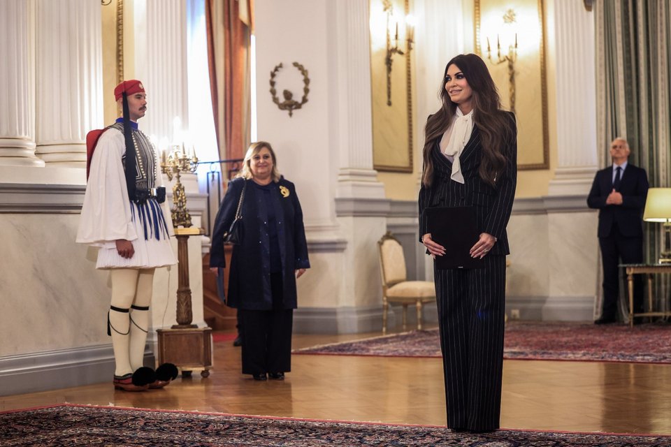 Η νέα πρέσβης των ΗΠΑ στο Προεδρικό / Φωτογραφία: ΓΙΩΡΓΟΣ ΚΟΝΤΑΡΙΝΗΣ/EUROKINISSI