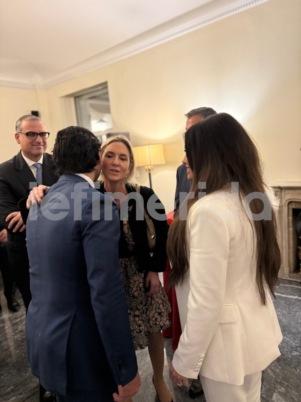 Η Μαρία Αγγελικούση με τον Χρήστο Μαραφάτσο και την Κίμπερλι Γκίλφοϊλ 