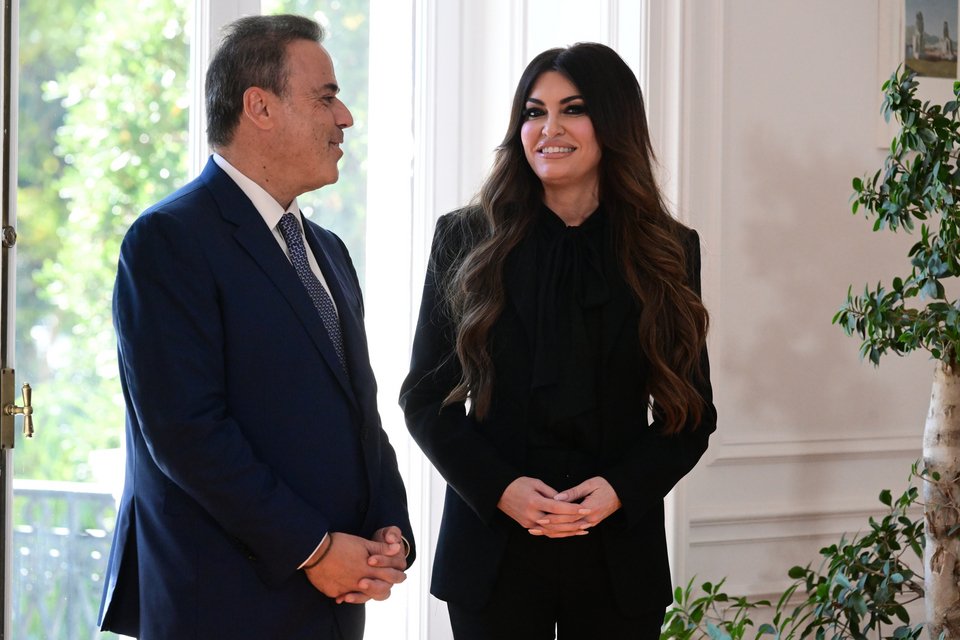  Σταύρος Παπασταύρου και Κίμπερλι Γκίλφοϊλ /Eurokinissi