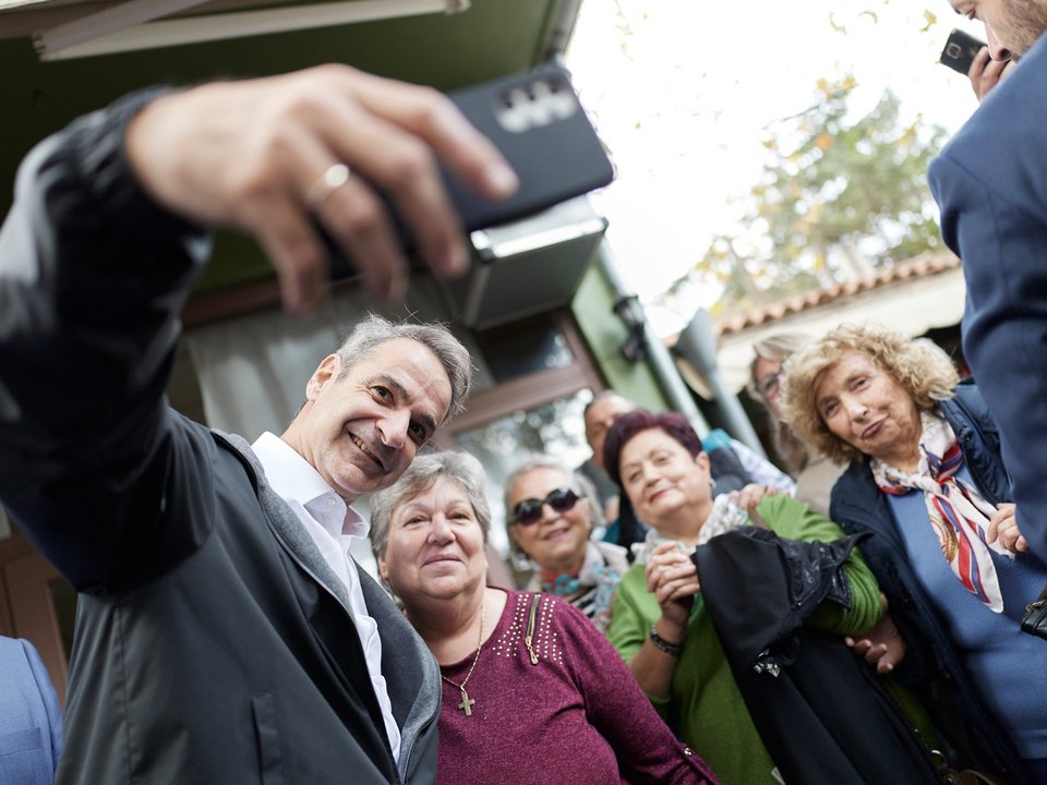 Ο Κυριάκος Μητσοτάκης στη Ροδόπη / Φωτογραφία: Γρ. Τύπου Πρωθυπουργού/ΔΗΜΗΤΡΗΣ ΠΑΠΑΜΗΤΣΟΣ