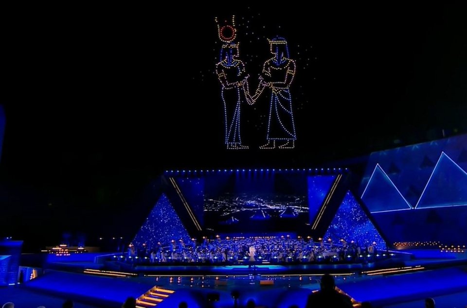 Eντυπωσιακά πλάνα από την τελετή