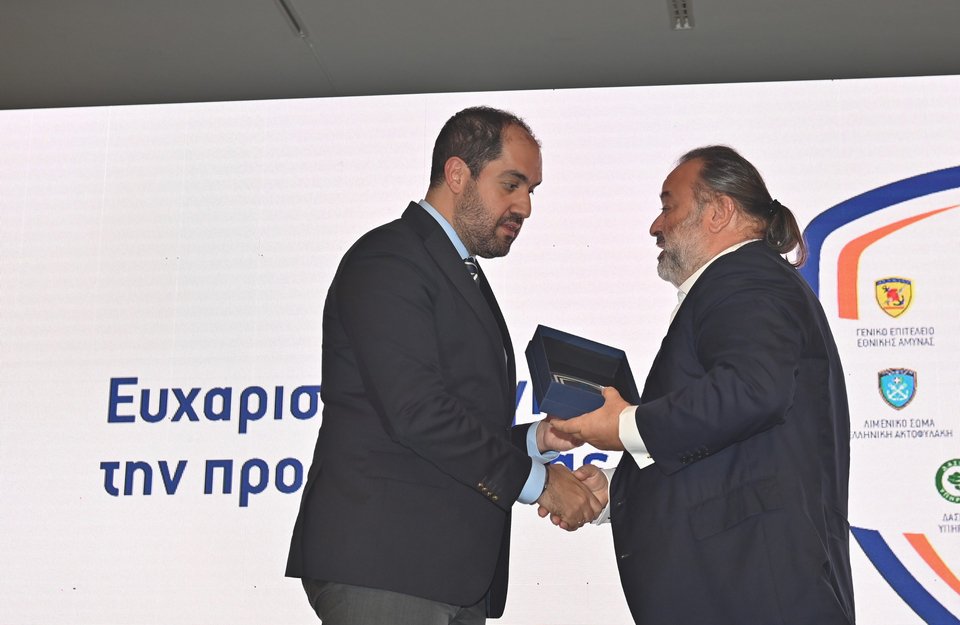 Ο κ. Μάριος Ηλιόπουλος και η SEAJETS βραβεύθηκαν από τον Υπουργό Κλιματικής Κρίσης και Πολιτικής Προστασίας κ. Γιάννη Κεφαλογιάννη