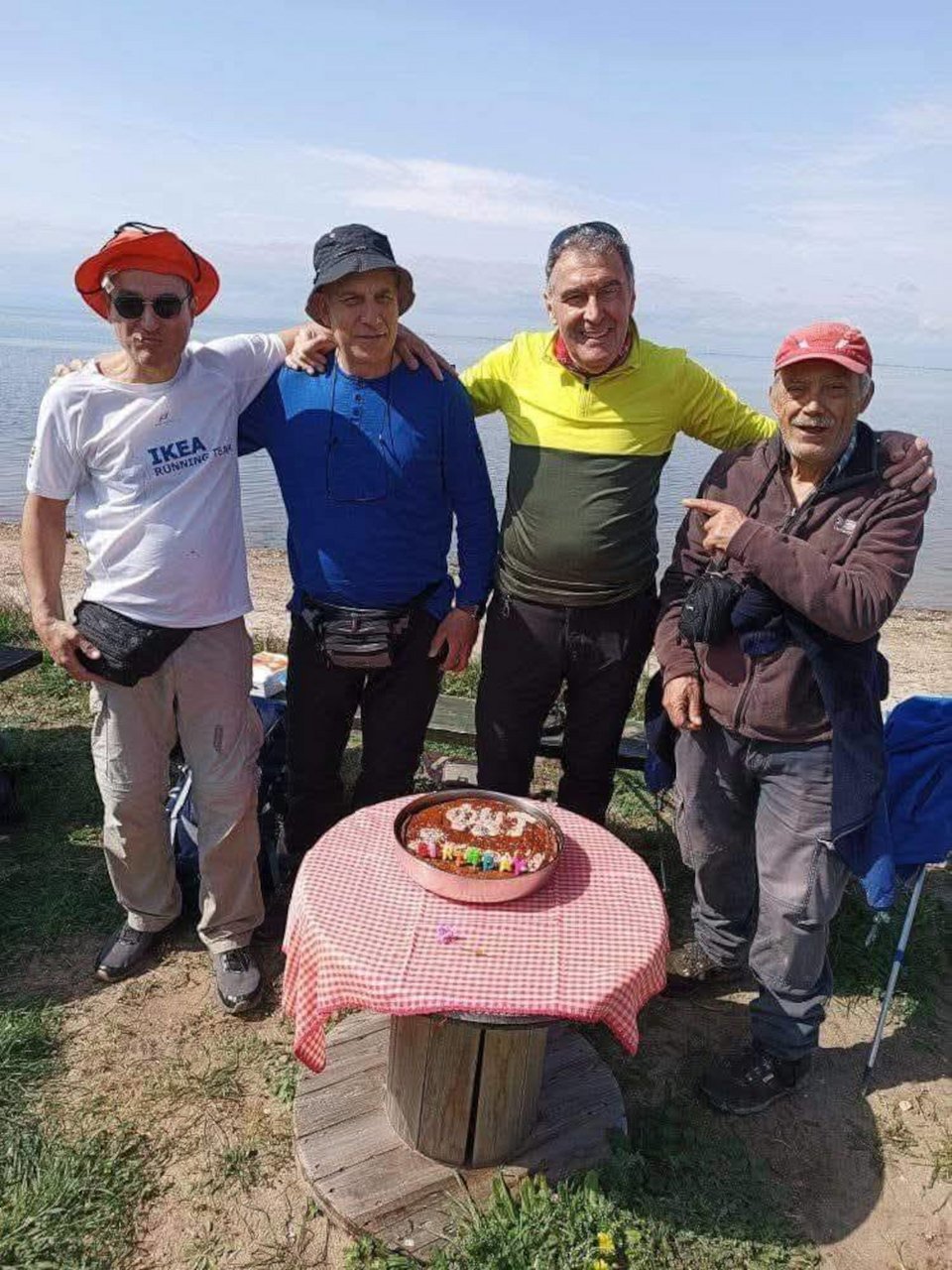 Φωτογραφία των μελών της ΦΗΤ (Από αριστερά: Κλήμης Εμπέογλου, Νίκος Τριαντάφυλλου, Σάββας Σαββαϊδης και Νίκος Τζανής)