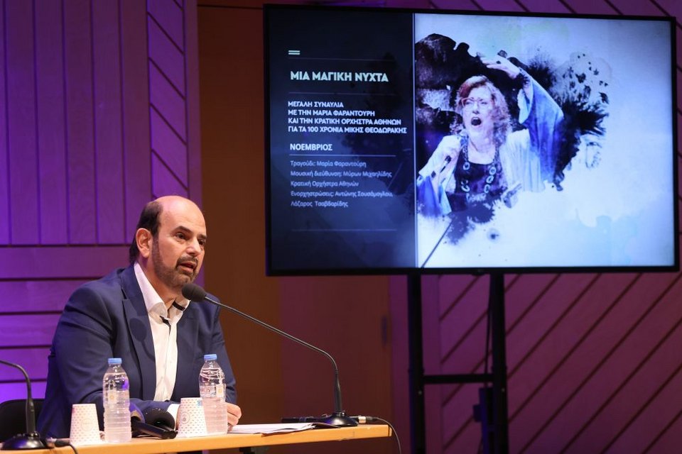 «Στη φετινή καλλιτεχνική χρονιά εγκαινιάζουμε πέντε νέες συνεργασίες με μεγάλους οργανισμούς της Ελλάδας και του εξωτερικού» σημειώνει ο Μυρων Μιχαηλίδης