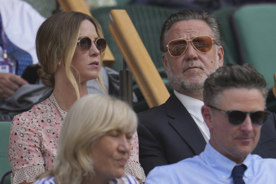 Ο Ράσελ Κρόου με την Μπρίτνεϊ στο Wimbledon 