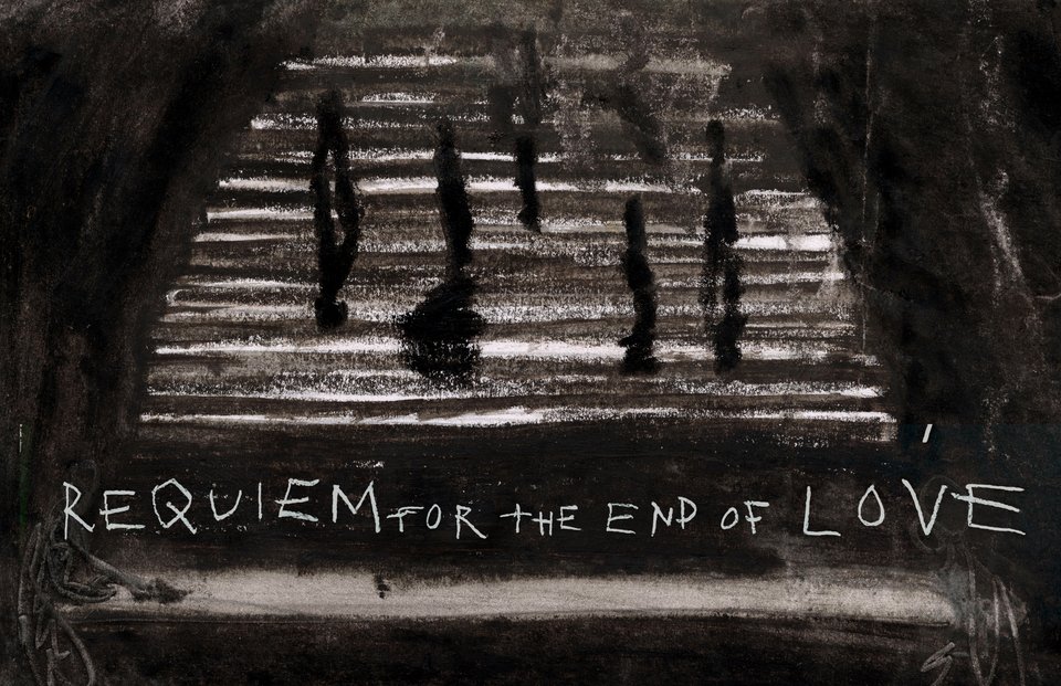Ρέκβιεμ για το τέλος του έρωτα - Σχέδιο του Δημήτρη ΠαπαΪωάννου από την πρωτότυπη παράσταση του 1995