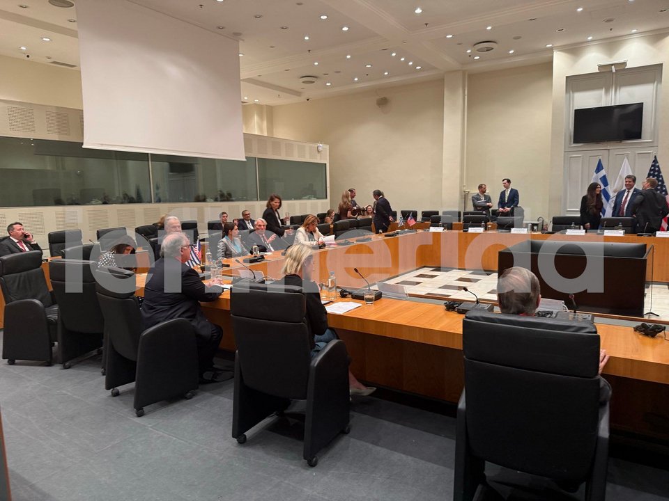 Από τη σύσκεψη των Ελλήνων εφοπλιστών με τους Αμερικανούς υπουργούς