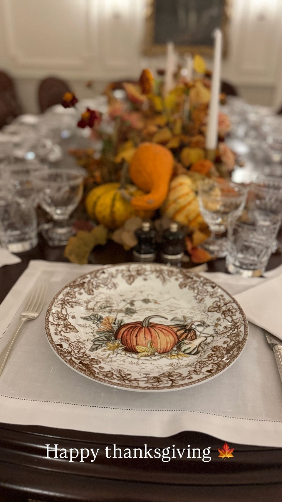 Φωτογραφίες: Το τραπέζι της Μαρί Σαντάλ για την Ημέρα των Ευχαριστιών