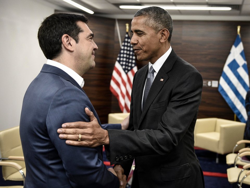 Αλέξης Τσίπρας και Μπάρακ Ομπάμα -Φωτογραφία: EUROKINISSI/ANDREA BONETTI