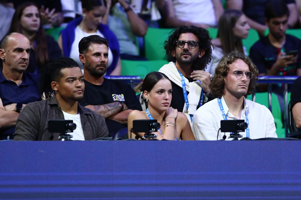 Eμμανουήλ Καραλής και Στέφανος Τσιτσιπάς / Φωτογραφία: Eurokinissi