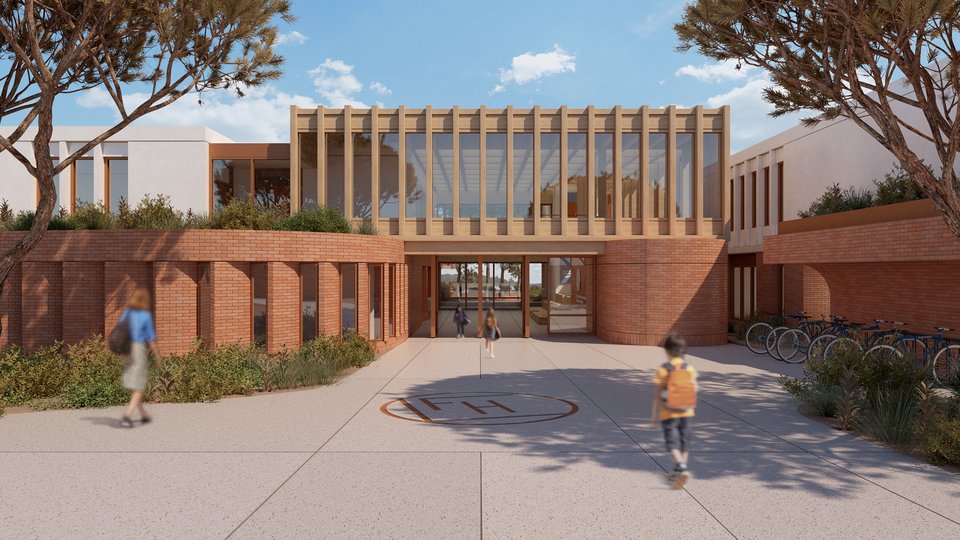 Νέο Γαλλικό Σχολείο Αθήνας – Δημοτικό &amp; Νηπιαγωγείο στην Παλλήνη, από το γραφείο Micromega Architecture &amp; Strategies.