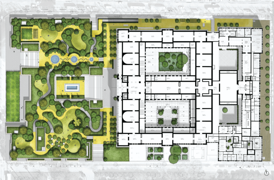 Σχέδιο διαμόρφωσης κήπων του νέου μουσείου