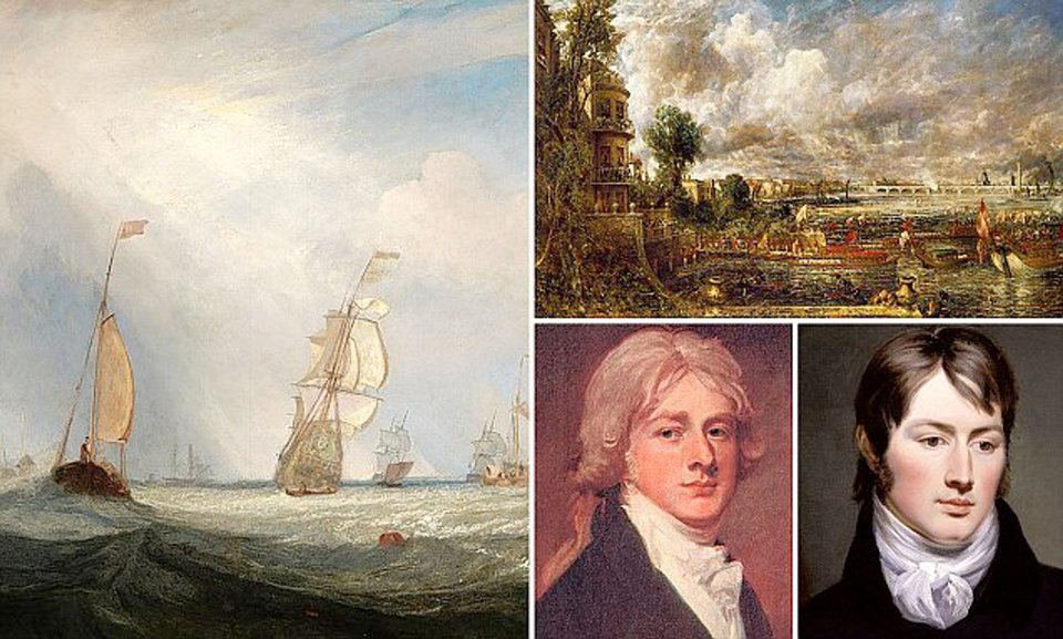 Στον 19ο αιώνα, η βρετανική ζωγραφική συναντά την πιο εκλεπτυσμένη μορφή έριδας. Ο Κόνσταμπλ εργάζεται δέκα χρόνια στο Waterloo Bridge, ο Τέρνερ παρουσιάζει μια λιτή θαλασσογραφία / WIKIPEDIA