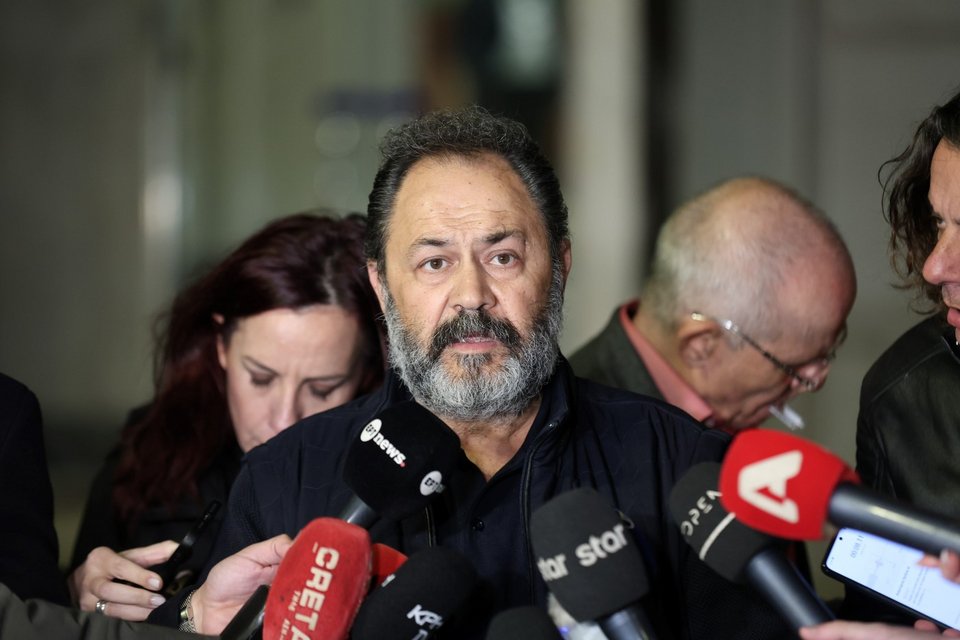 Εκπρόσωποι των αγροτών της Κρήτης μετά την συνάντηση / Φωτογραφία: Eurokinissi 