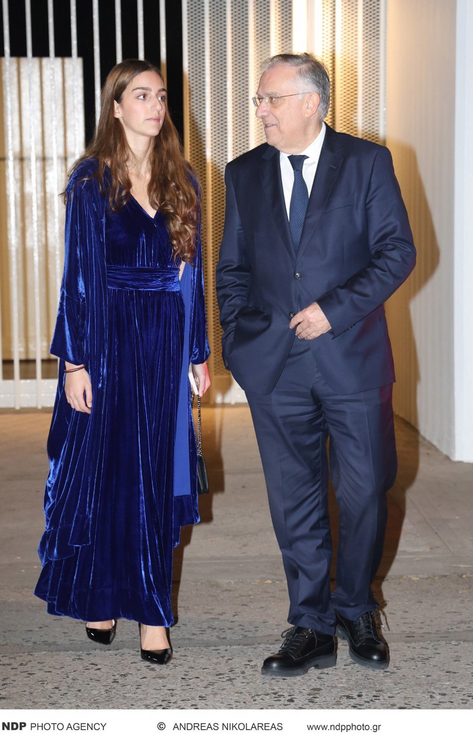 Τάκης Θεοδωρικάκος, με την κόρη του, Χριστίνα