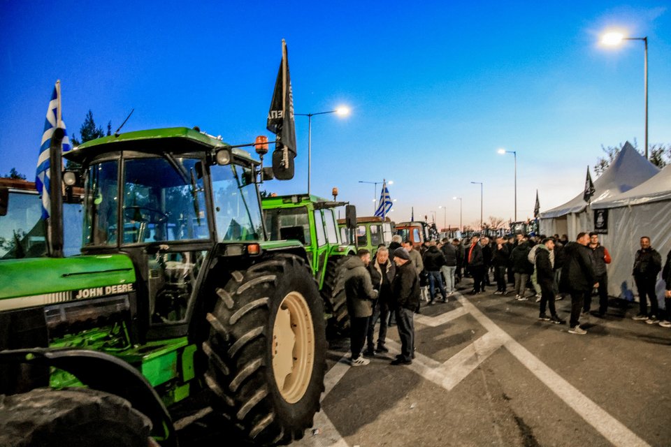 Μπλόκα αγροτών / Φωτογραφία EUROKINISSI  