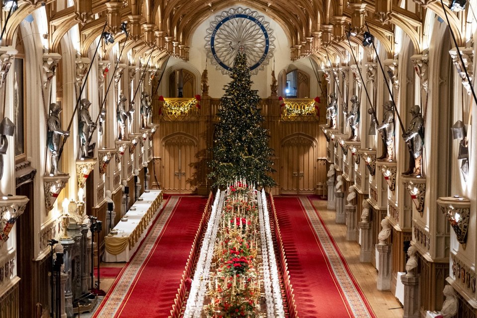 Το στρωμένο τραπέζι στο Κάστρο του Γουίνδσορ