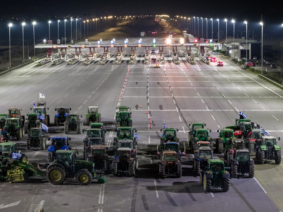 Αγρότες στα μπλόκα / Φωτογραφία EUROKINISSI 