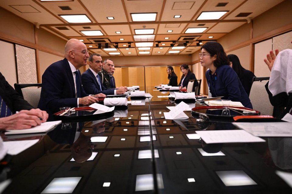 Συνάντηση του Νίκου Δένδια με την υφυπουργό Εξωτερικών της Ιαπωνίας, Αγιάνο Κουνιμίτσου / Intime