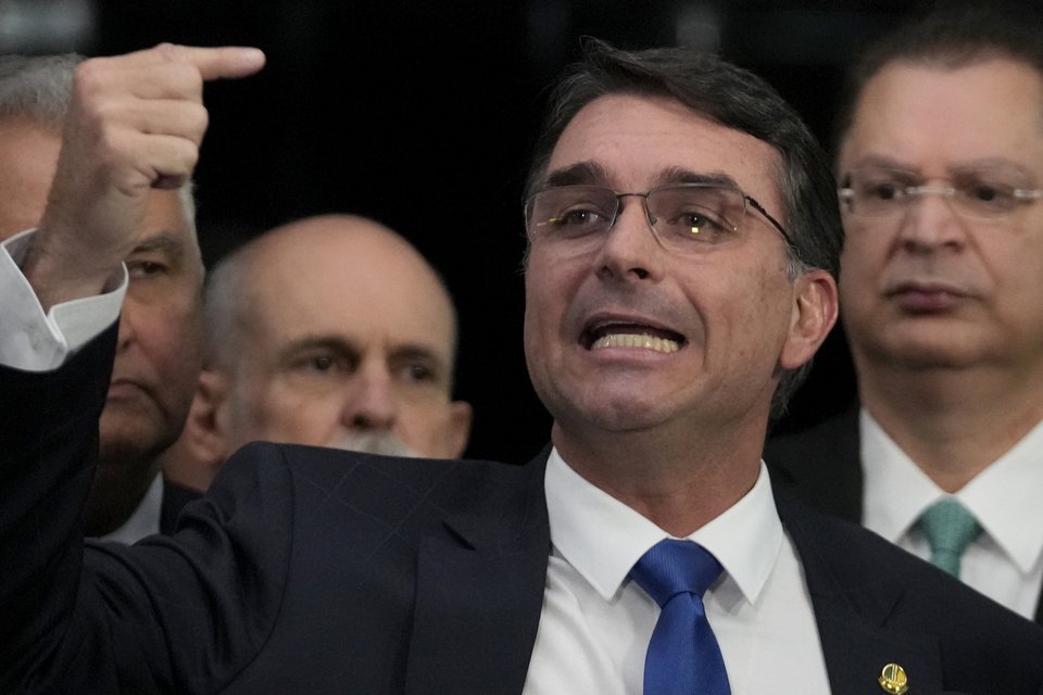 Ο Βραζιλιάνος γερουσιαστής και γιος του πρώην προέδρου, Φλάβιο Μπολσονάρου / AP