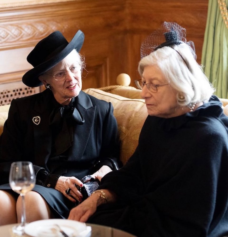 Με τη πρώην βασίλισσα της Δανίας, Μαργκρέτε