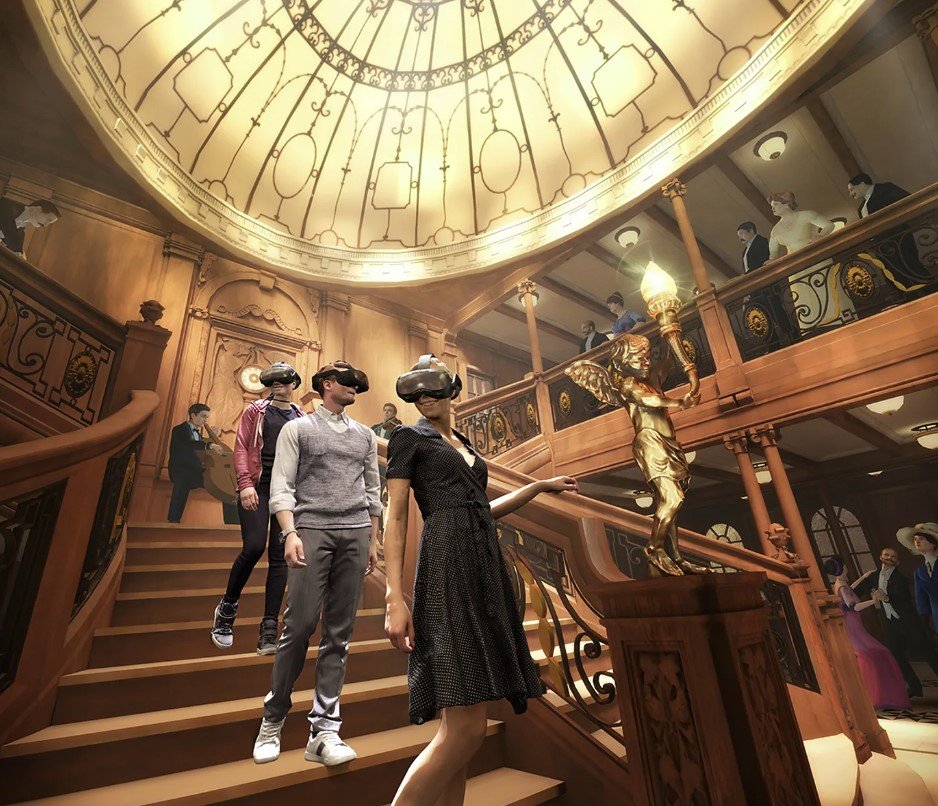Τμήματα εικονικής πραγματικότητας επιτρέπουν στους επισκέπτες να φορέσουν ειδικά headsets και να περιηγηθούν ψηφιακά στο κατάστρωμα, στους πολυτελείς εσωτερικούς χώρους ή ακόμη και στο ναυάγιο / INSTAGRAM