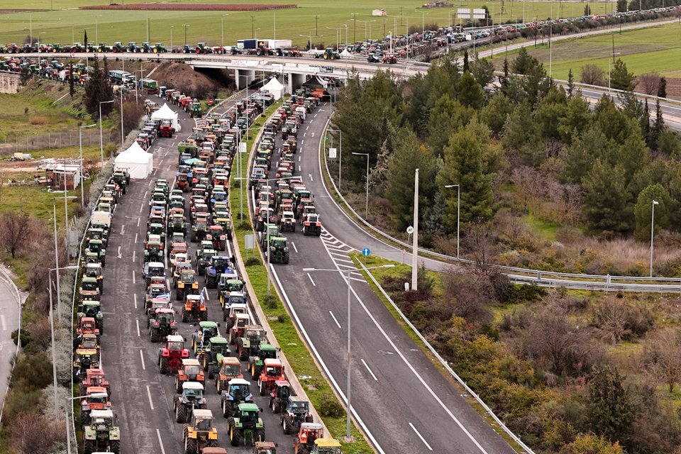 Μπλόκα αγροτών / Φωτογραφία INTIME