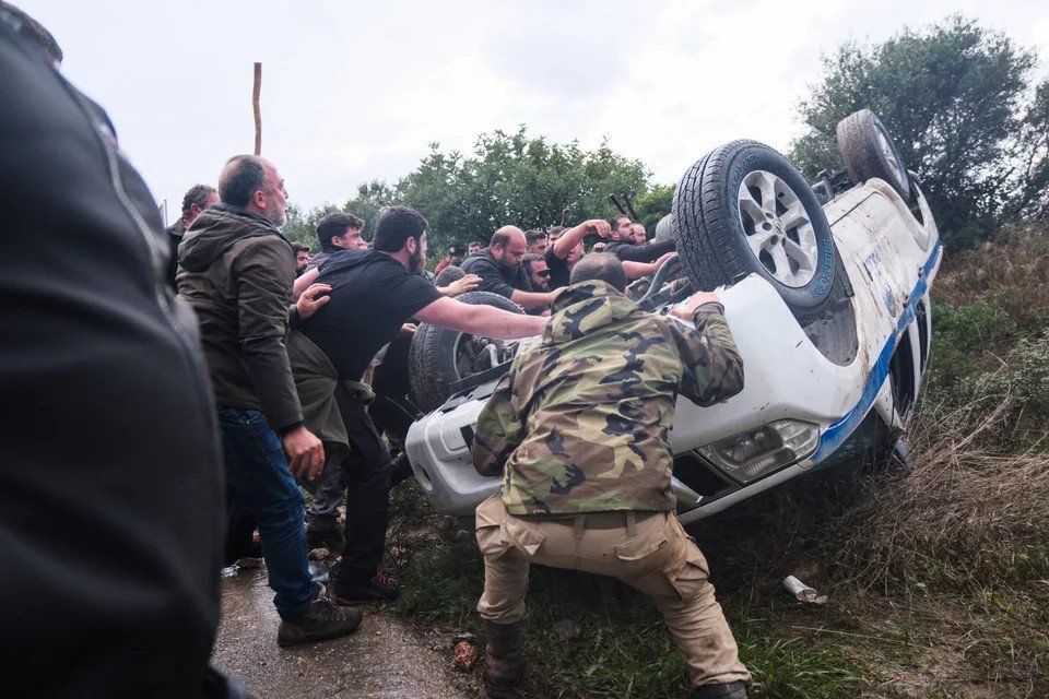 Επεισόδια στη Κρήτη / Φωτογραφία: EUROKINISSI 