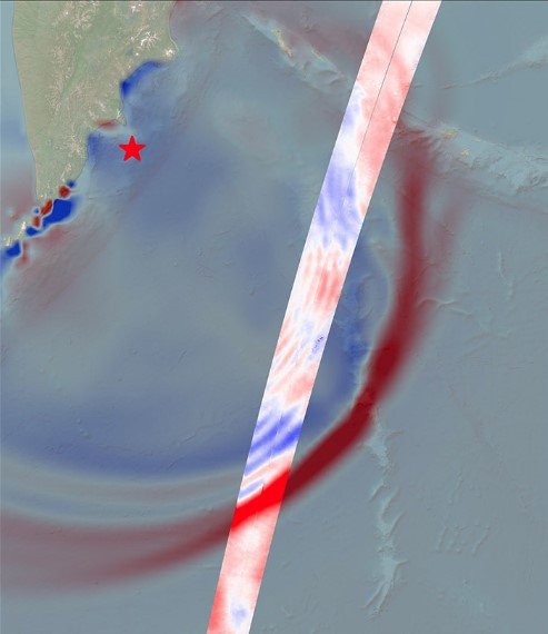 Η εικόνα από τον δορυφόρο ﻿SWOT 