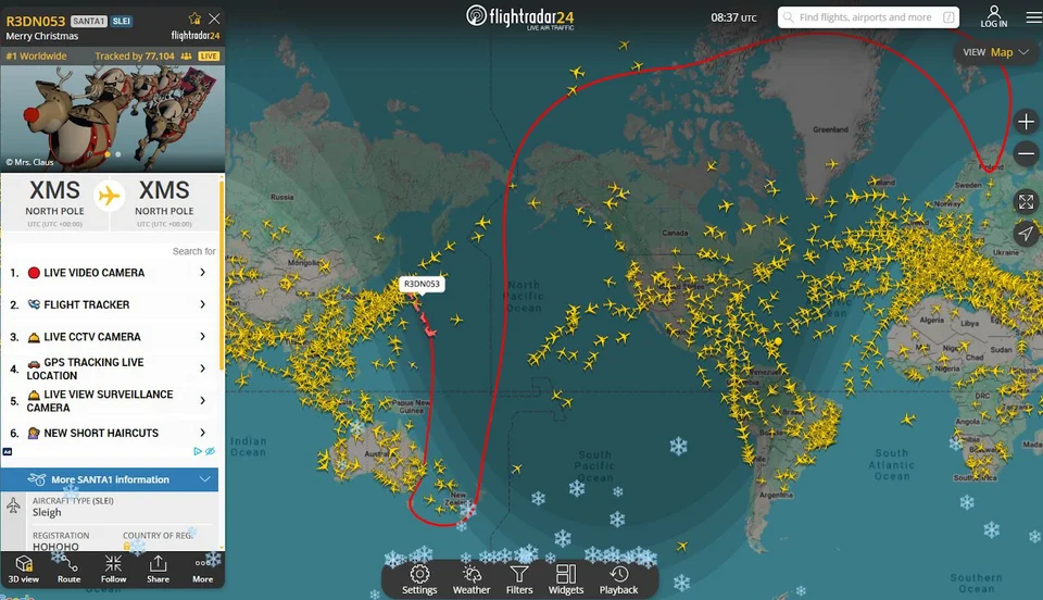 Ο Άγιος Βασίλης ξεκίνησε το ταξίδι του