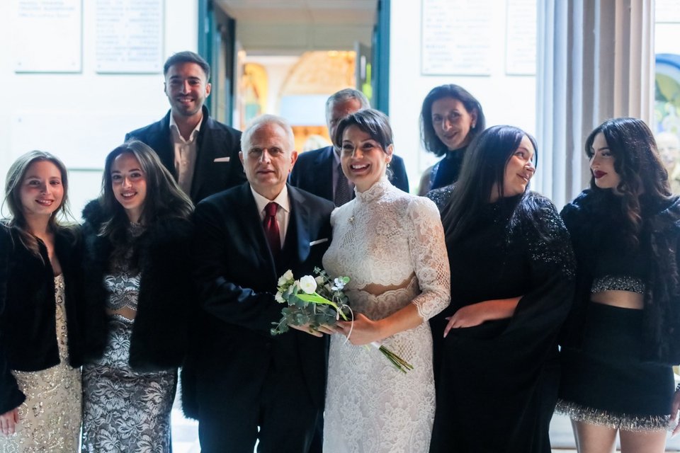 Γιάννης Ραγκούσης και Μαρίνα Κοντοτόλη με τα παιδιά τους