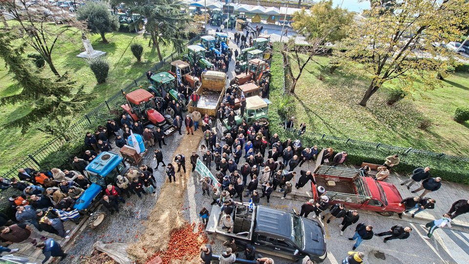 Κινητοποιήσεις αγροτών στη Καβάλα / Φωτογραφία INTIME 