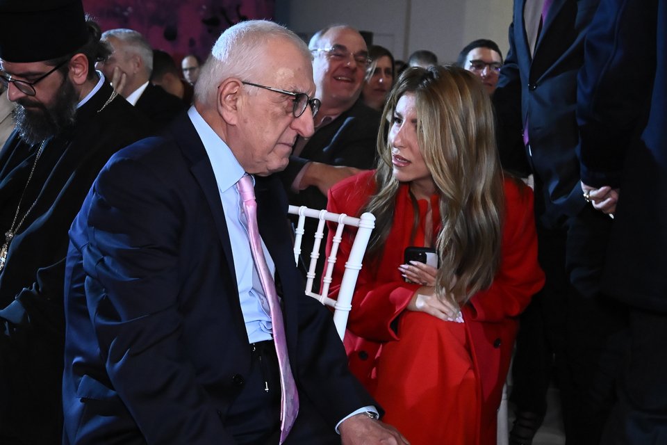 Ο Νικήτας Κακλαμάνης με την Αναστασία Γιάμαλη