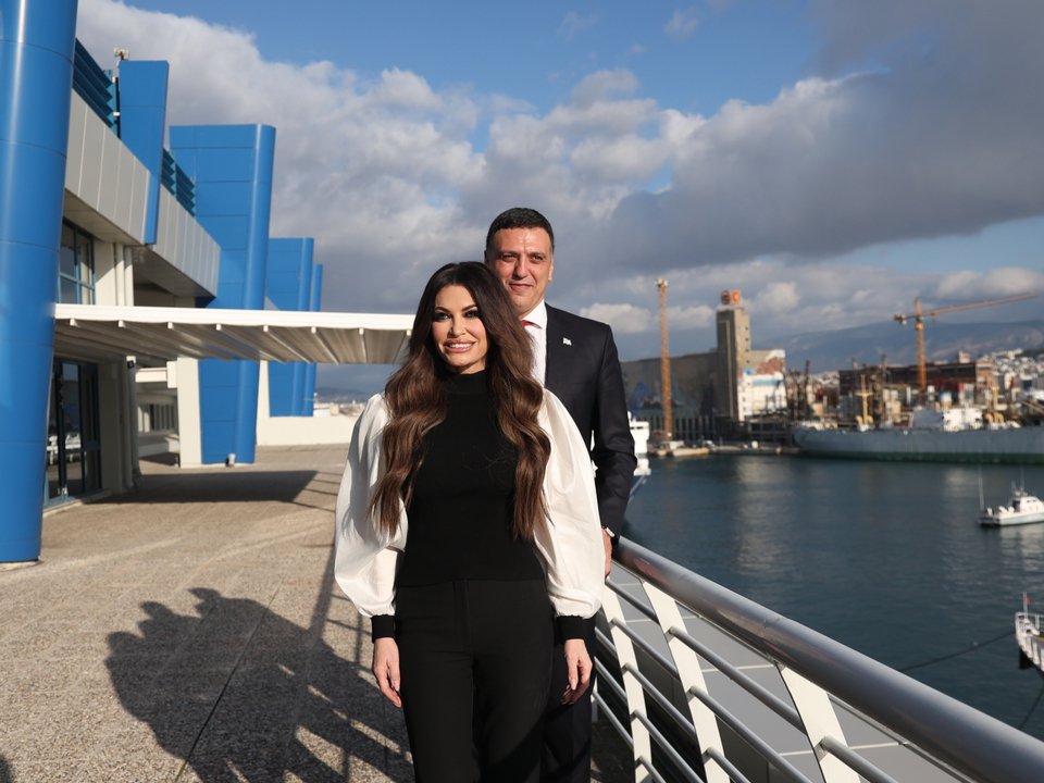 Η Κίμπερλι Γκίλφοϊλ και ο Βασίλης Κικίλιας / Φωτογραφία: INTIME NEWS / ΒΛΑΣΣΟΠΟΥΛΟΥ ΙΣΜΗΝΗ