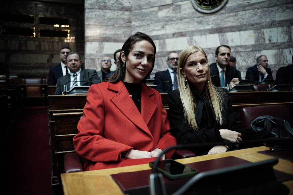 Η υπουργός Κοινωνικής Συνοχής και Οικογένειας Δόμνα Μιχαηλίδου