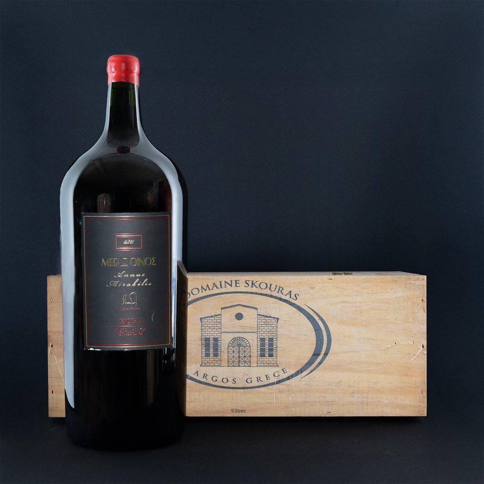Μέγας Οίνος 2001, Κτήμα Σκούρα, ΠΓΕ Πελοπόννησος (1 φιάλη, 9L), Τιμή πώλησης €3.180