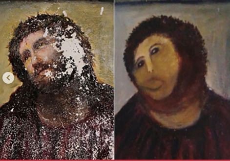 Η αποτυχημένη αποκατάσταση της εικόνας που πήρε το προσωνύμιο «Monkey Christ» για... εμφανείς λόγους