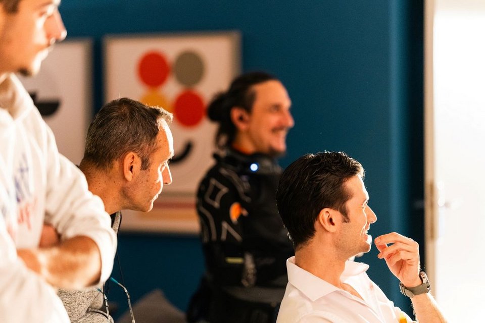 Στα γυρίσματα 