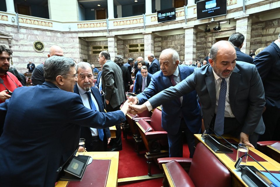 Γιώργος Αυτιάς, Γιάννης Τραγάκης, Διονύσης Χατζηδάκης και Δημήτρης Μαρκόπουλος