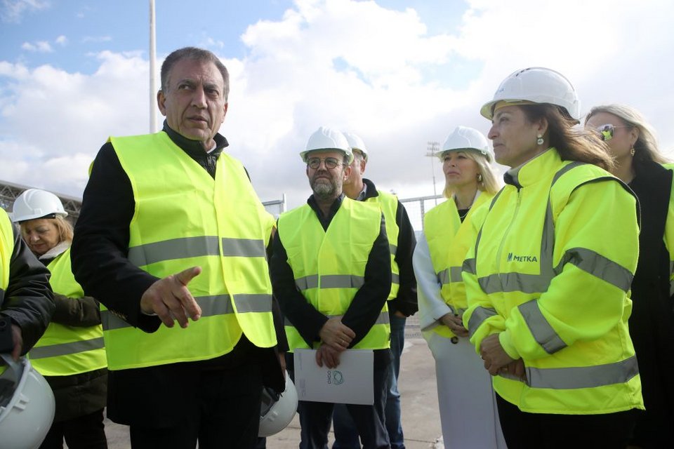 Ο Γιάννης Βρούτσης στα εργα σστο ΟΑΚΑ 