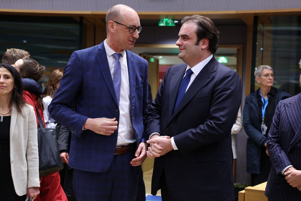 Ο Κυριάκος Πιερρακάκης στο Eurogroup -Φωτογραφία: Alexandros Michailidis / SOOC