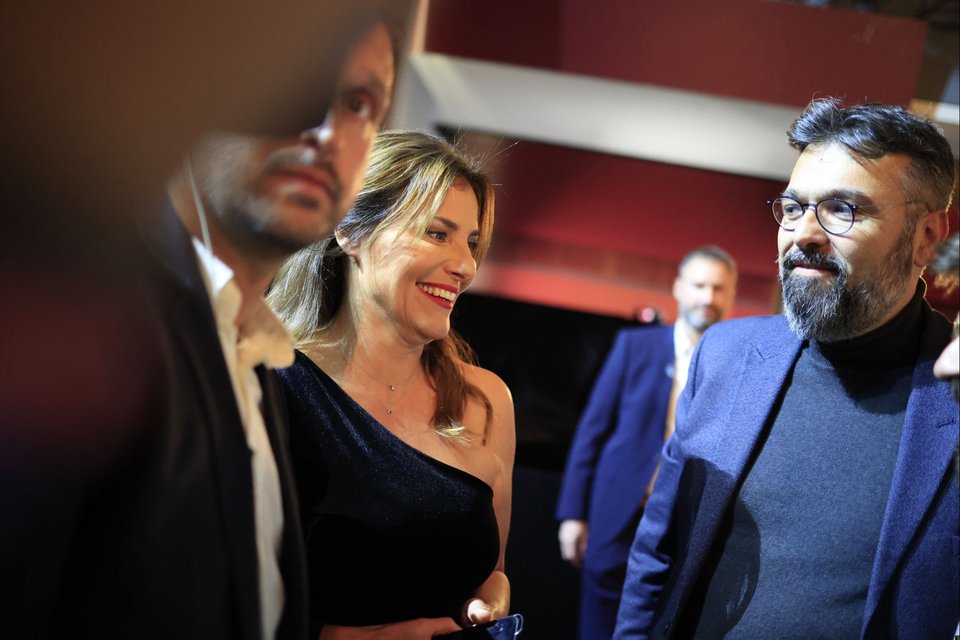 Η Μπέττυ Μπαζιάνα με τον Γιώργο Βασιλειάδη 