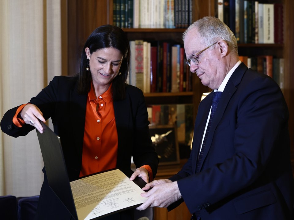 Ο ΠτΔ Κ. Τασούλας με την υπουργό Εργασίας Νίκη Κεραμέως -Φωτογραφία: INTIME NEWS / ΠΕΡΙΣΤΕΡΗΣ ΔΗΜΗΤΡΗΣ