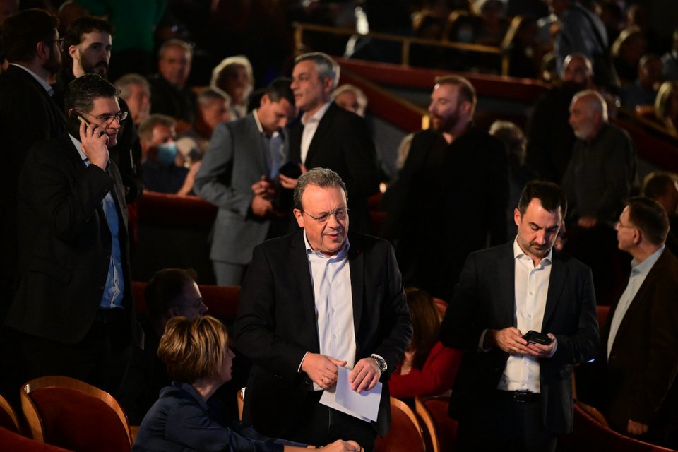 Όλγα Γεροβασίλη, Σωκράτης Φάμελλος και Αλέξης Χαρίτσης στην παρουσίαση του βιβλίου του Αλέξη Τσίπρα / Φωτογραφία EUROKINISSI  