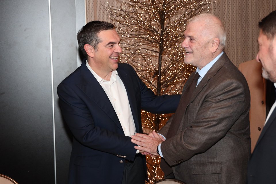 Ο Αλέξης Τσίπρας με τον Δημήτρη Μελισσανίδη